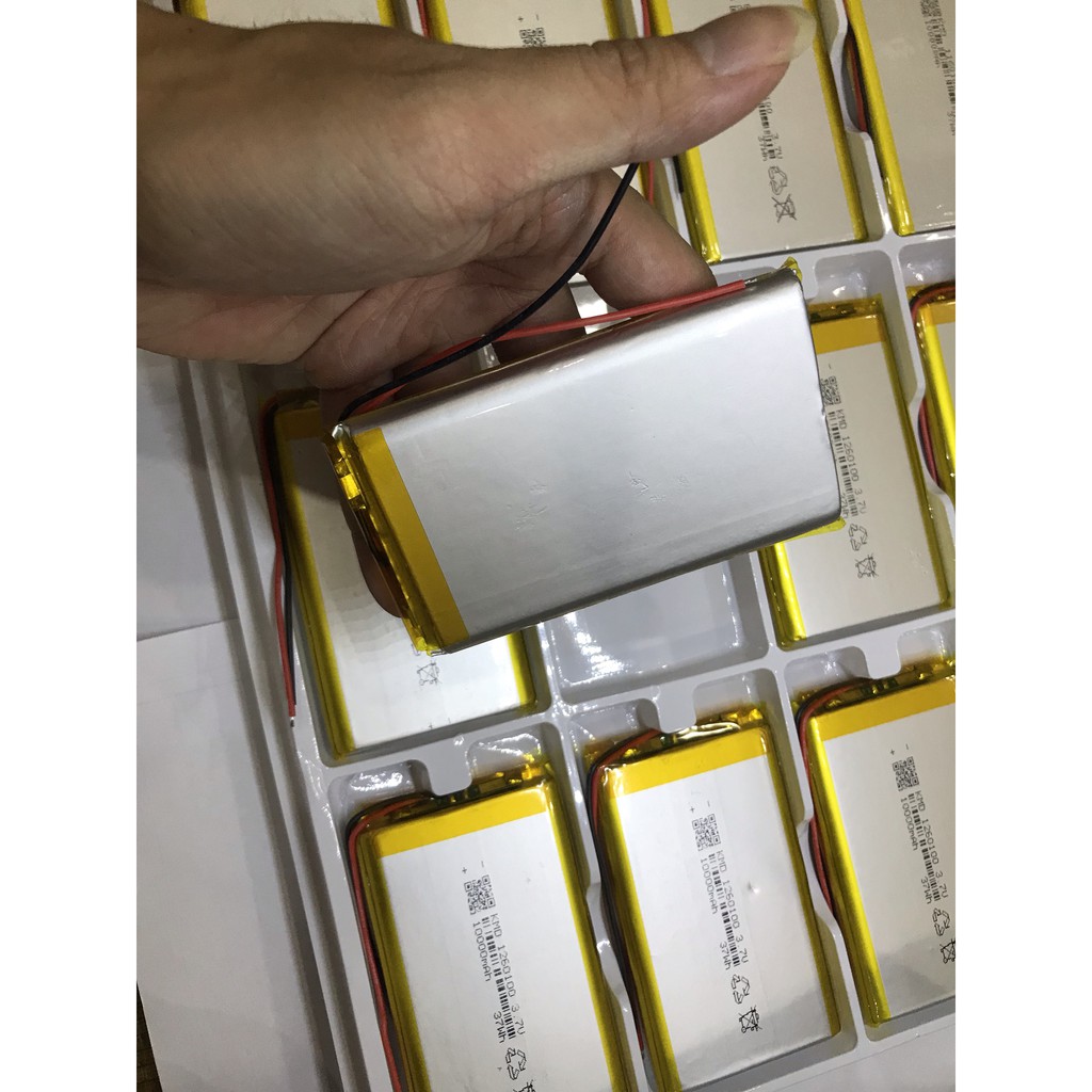 Pin Lipo-Pin Lithium-Polymer 3.7V 10000mAh 1260110 mới 100% Chuẩn dung lượng