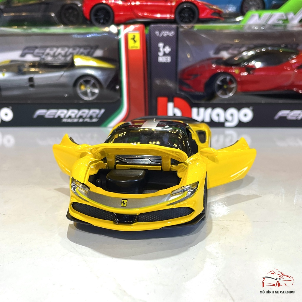 Xe Mô Hình Ferrari SF90 Stralade tỉ lệ 1:32 hãng XHD 2 màu