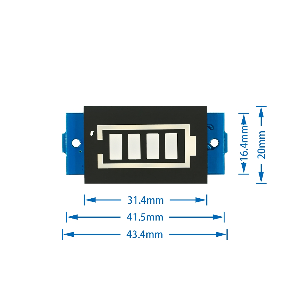 1S 2S 3S Single 12.6V Lithium Battery Capacity Indicator Module Blue Display Electric Vehicle Battery Power Tester Li-ion | BigBuy360 - bigbuy360.vn