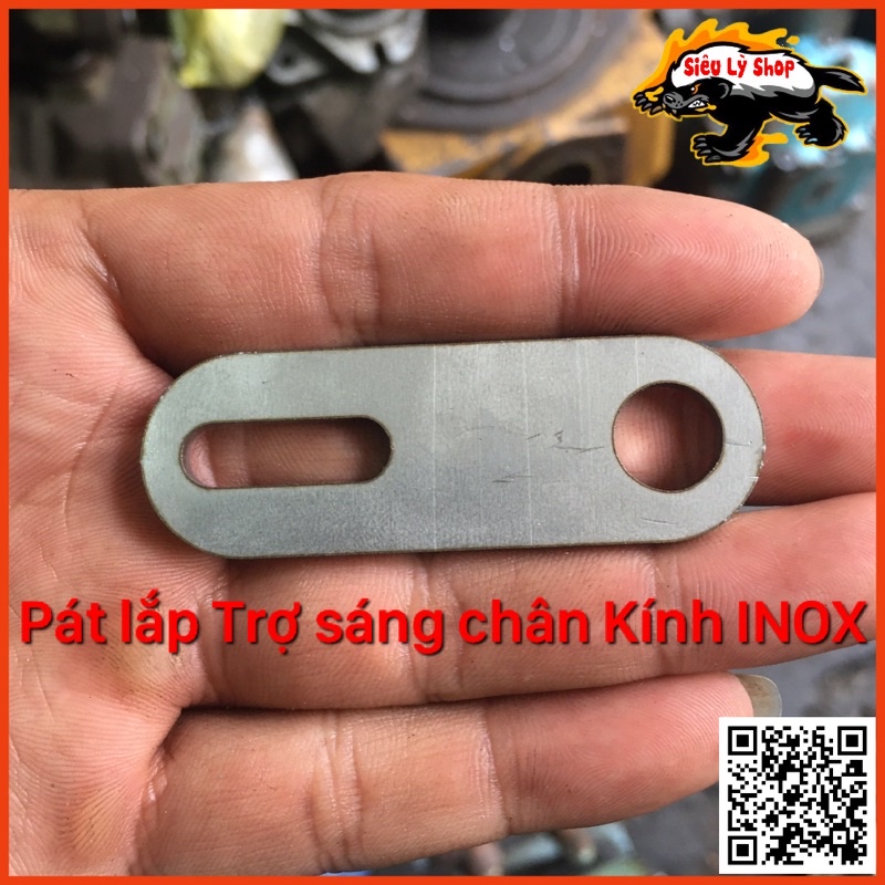 Pát đèn trợ sáng Nhôm CNC lắp chân kính