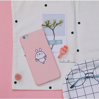 Ốp iphone nhựa cứng bao full máy hình thỏ và gấu