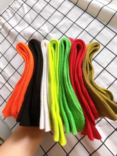 VỚ TRƠN CỔ CAO MÀU NEON
