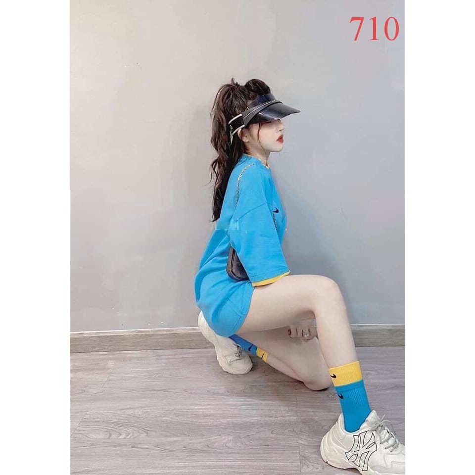 Áo phông phối lé 117k from nam nữ unisex chất cotton