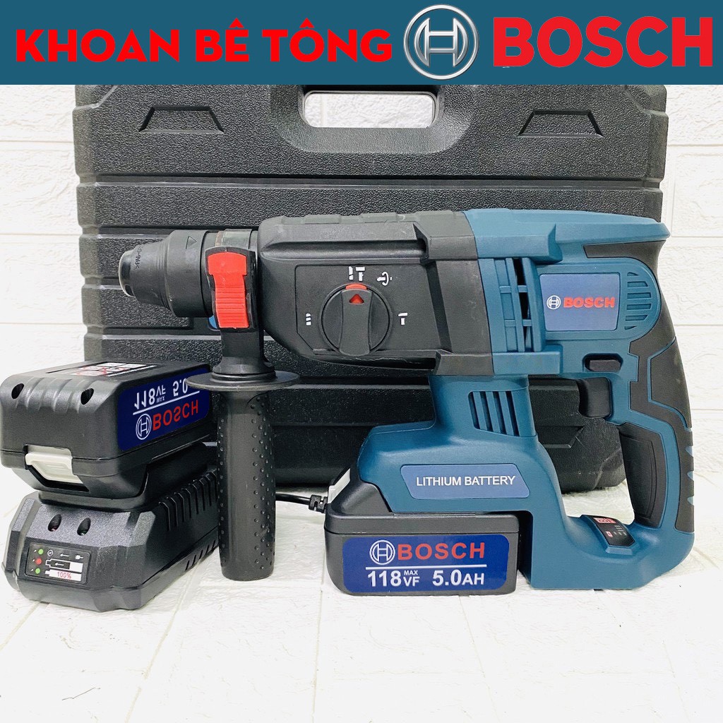 Máy Khoan Bê Tông Dùng Pin BOSCH 118V 3 Chức Năng