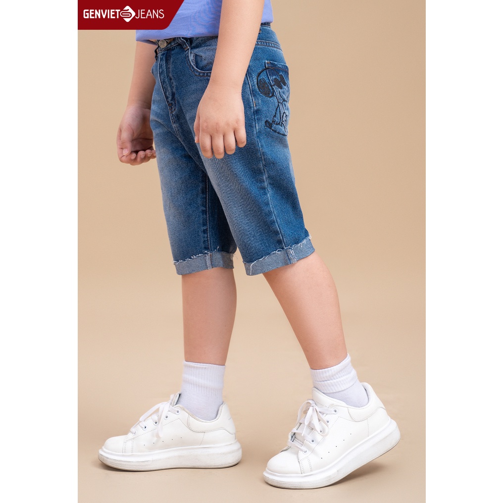 Quần Ngố Genviet Jeans Kid Thời Trang Bé Trai NQ304J1808