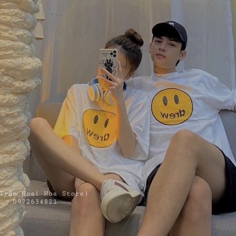 Áo phông Unisex drew phom rộng over size 11 màu kèm ảnh thật