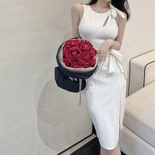 Đầm sát nách dáng ôm thiết kế xẻ tà thời trang quyến rũ cho nữ