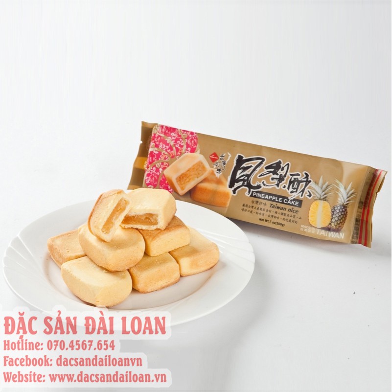 BÁNH DỨA BÁNH THƠM CHANG SONG ĐÀI LOAN TÚI 8 CÁI