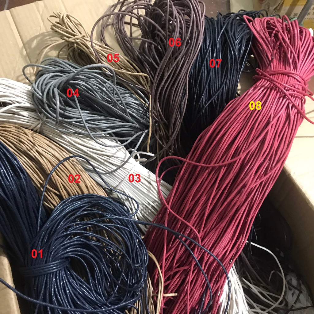 Dây giày sáp tròn cho giày da, giày tây, giày thời trang, giày oxford 100cm