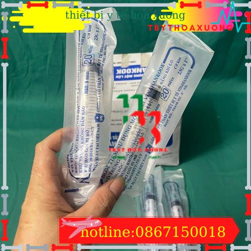 Bơm tiêm 1 lần Vinahankook 20 ml