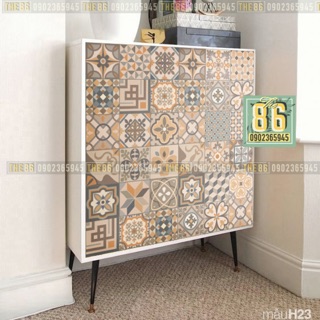 Decal gạch bông dán tủ đẹp nhất