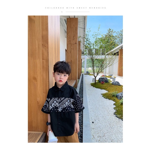 Set Áo Thun Tay Ngắn Và Quần Short Thời Trang Mùa Hè Cho Bé Trai