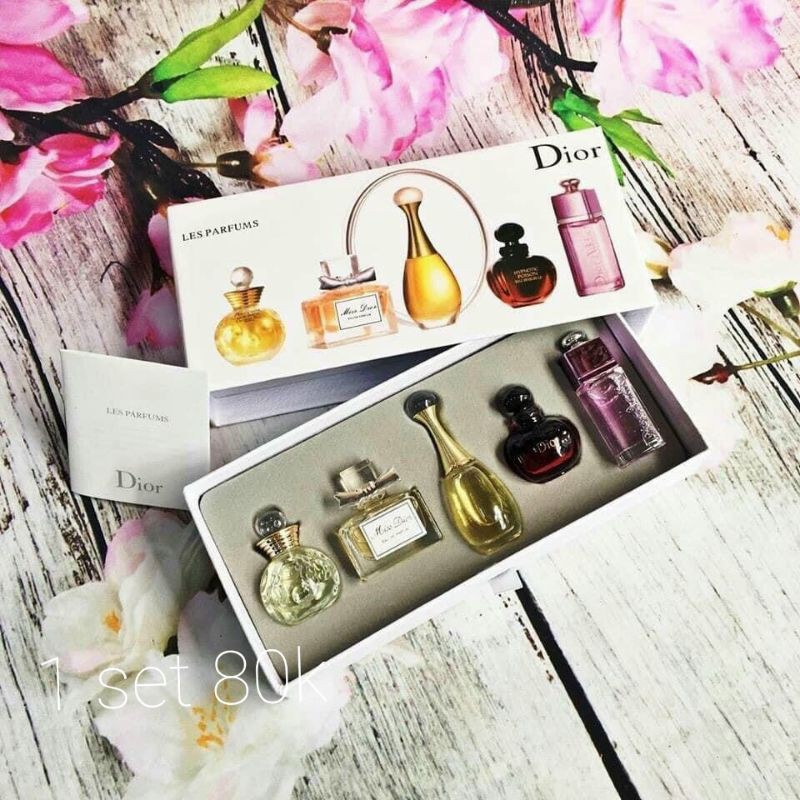 set 5 chai nước hoa dior