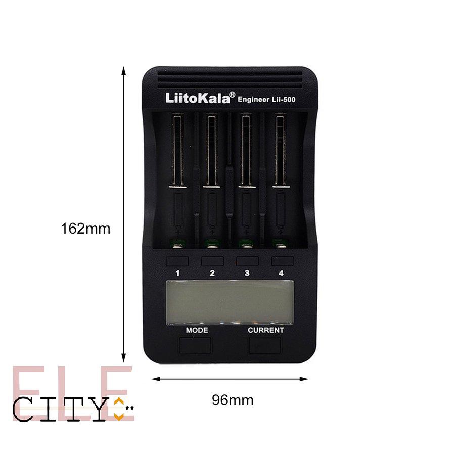 Bộ Sạc Pin Liitokala Lii-500 18650 26650 21700 4 Khe