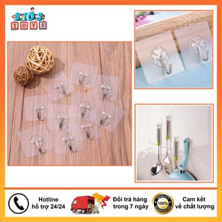Móc dán tường siêu dính, trong suốt, tiện lợi