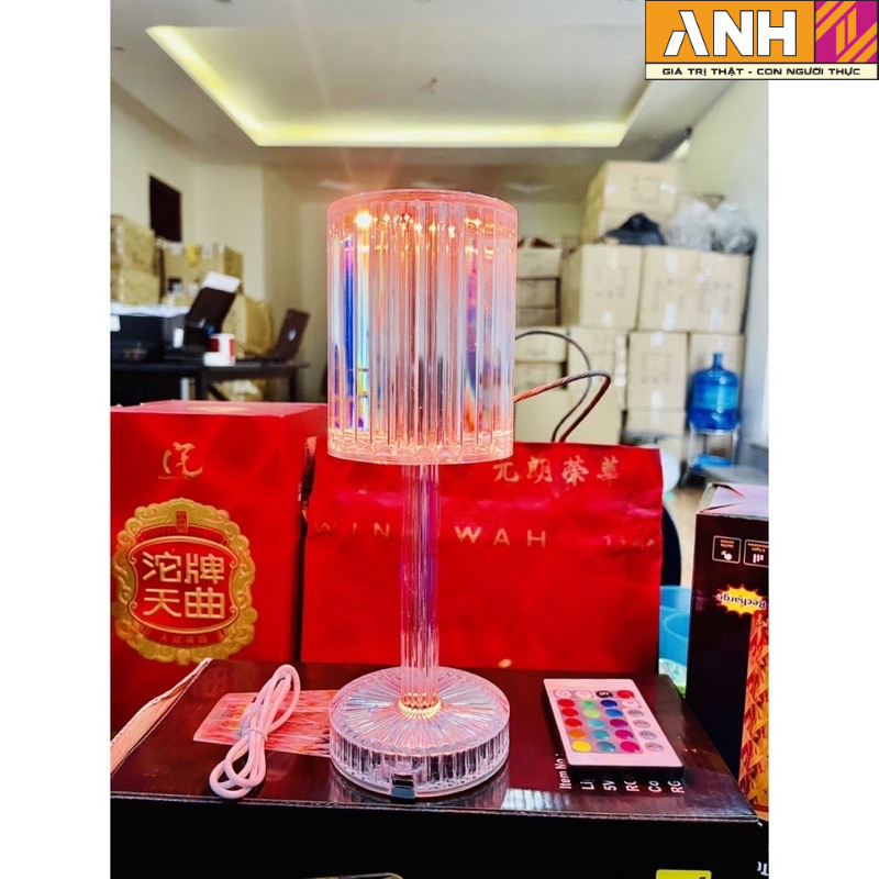 Đèn ngủ, đèn trang trí pha lê cảm 16 màu RPG, cảm biến lãng mạn chiếu hình độc đáo
