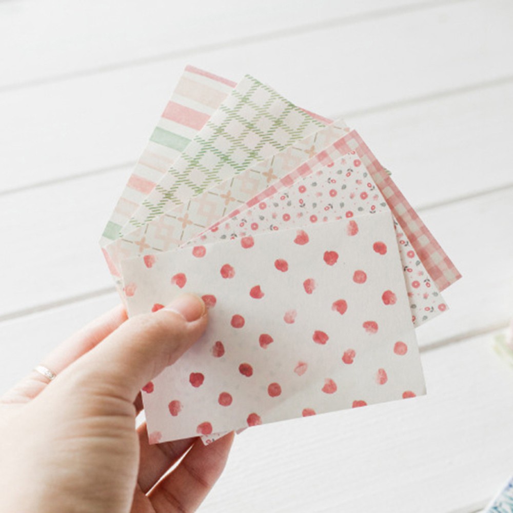 Set 50 Giấy Làm Thiệp Họa Tiết Hình Học Sáng Tạo