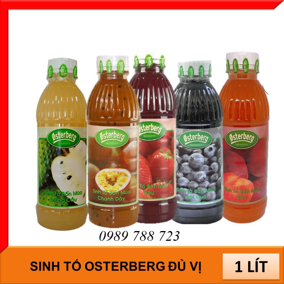 Mứt Sinh Tố Osterberg 1 Lít - Đủ Mùi Vị