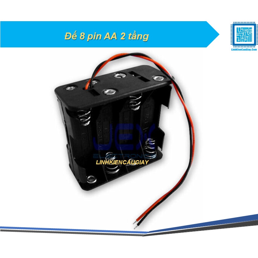 Đế 8 pin AA 2 tầng