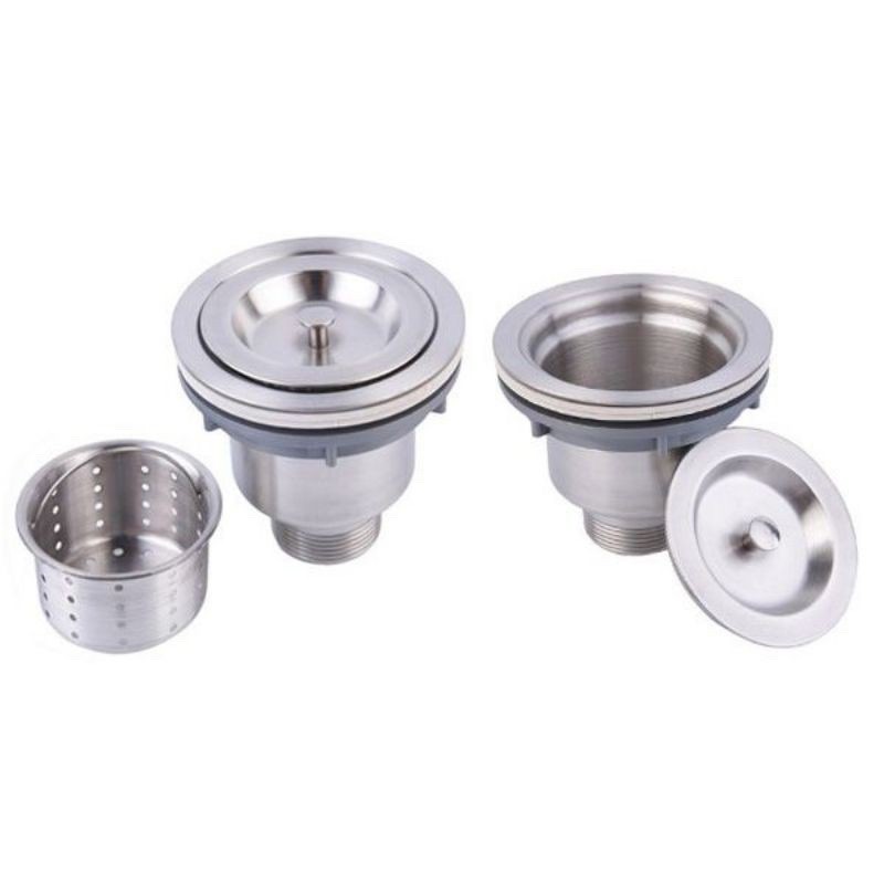Rọ rác thoát hố chậu rửa bát ngắn inox