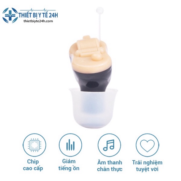 Máy Trợ Thính, Tai Nghe Trợ Thính Siêu Nhỏ Goodmi GM-910 - Tự Động Giảm Tiếng Ồn, Xử Lý Âm Thanh Hiện Đại Nhất