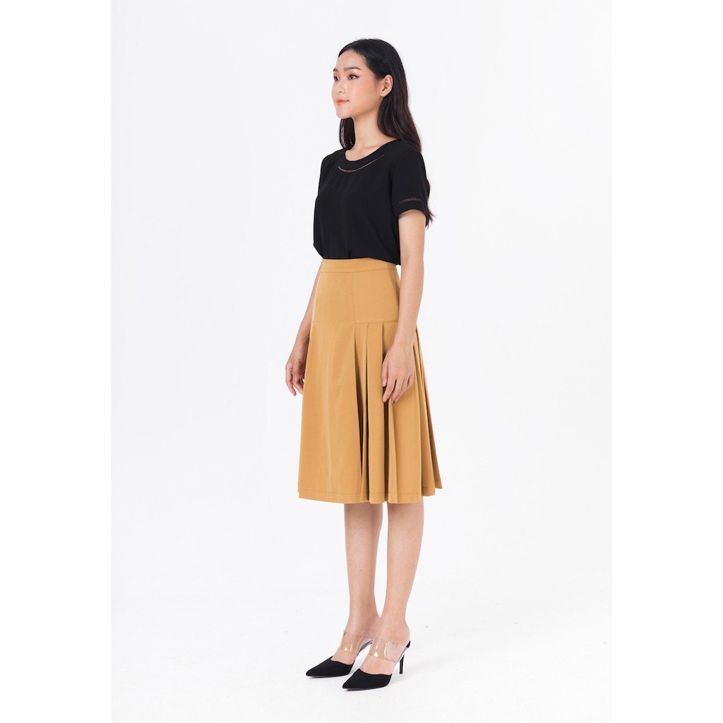 De Leah - Chân Váy A Xếp Li - Thời trang thiết kế