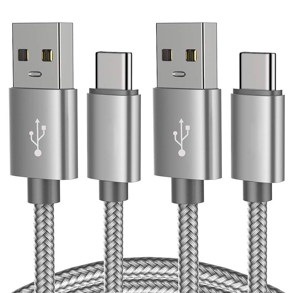 Set 2 Dây Cáp Sạc Usb Type C Dài 3ft Dành Cho Samsung Galaxy S10 S9 S8 Plus Note 9 8, Lg G7 V30S V35 Thinq V30 G6