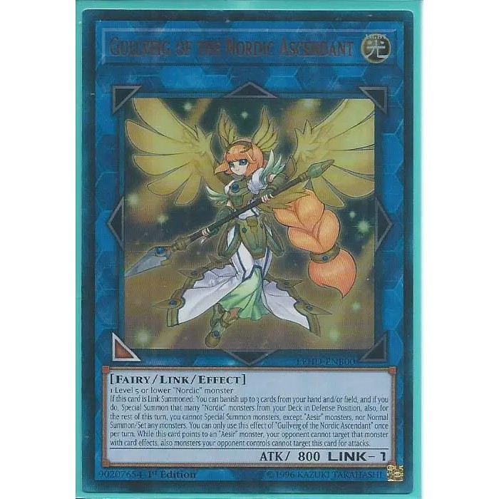 Lá bài thẻ bài Yugioh Gullveig of the Nordic Ascendant – Ultra Rare - Tặng bọc bài nhựa bảo quản