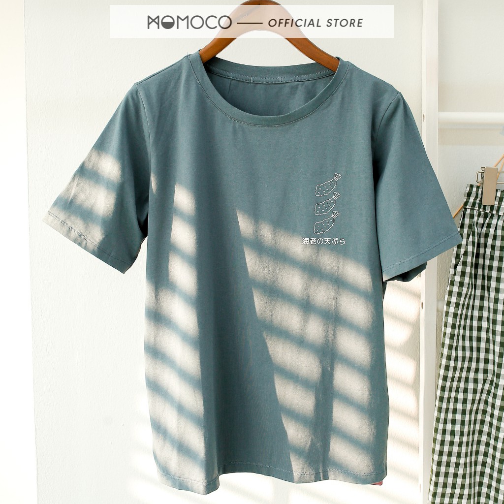Áo Thun 100% Cotton MOMOCO In Slogan Cá Tính Độc Đáo Chất Liệu Thoáng Mát Freesize  M1608
