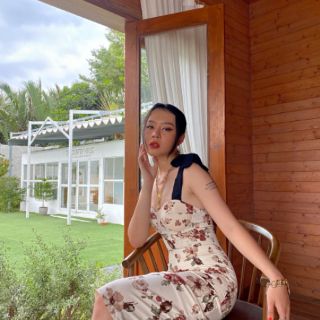 ĐẦM CÚP NGỰC HOA TRẮNG