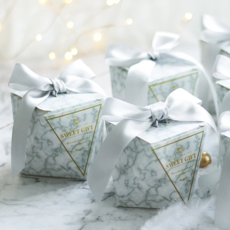 1 Hộp Đựng Kẹo Hình Viên Kim Cương Có Dây Ruy Băng Dùng Cho Tiệc Cưới, Sinh Nhật | BigBuy360 - bigbuy360.vn