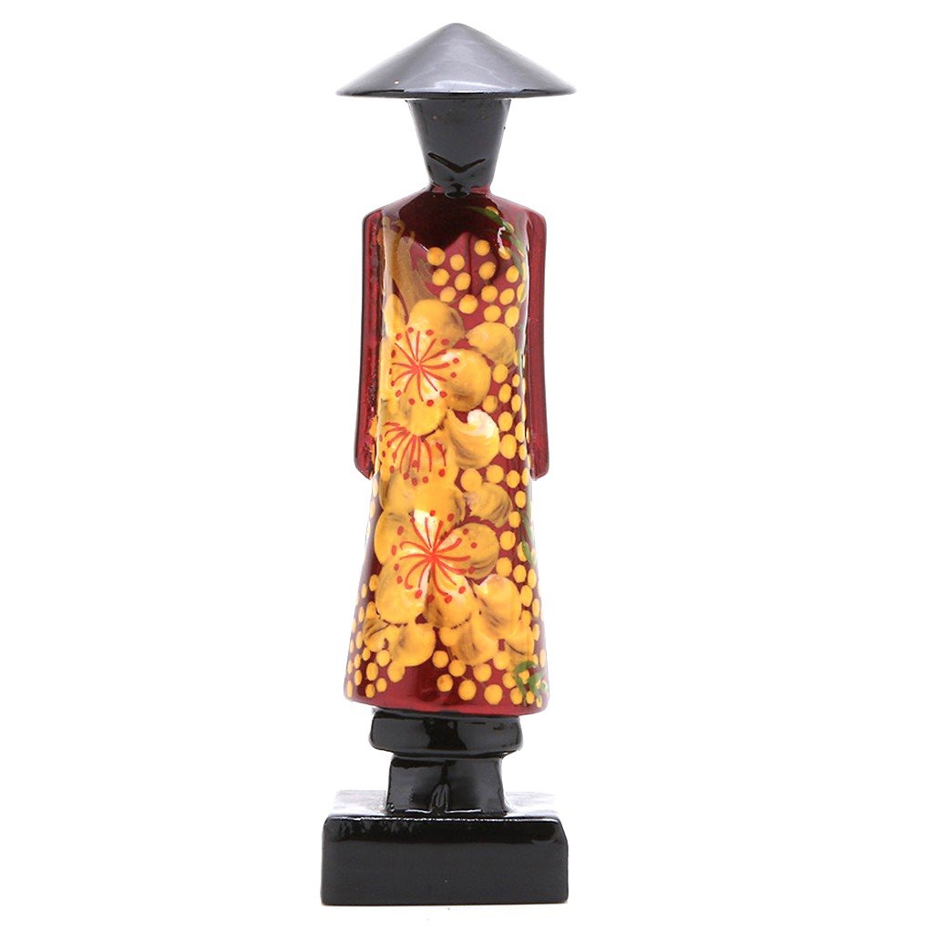 TƯỢNG CÔ GÁI VẼ SƠN MÀI VIỆT NAM - hay còn gọi Miss Việt - Miss Sài Gòn - quà tặng lưu niệm Việt Nam