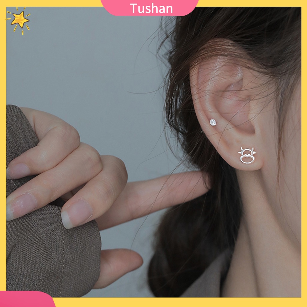 1 Đôi Bông Tai Hình Gia Súc Thời Trang