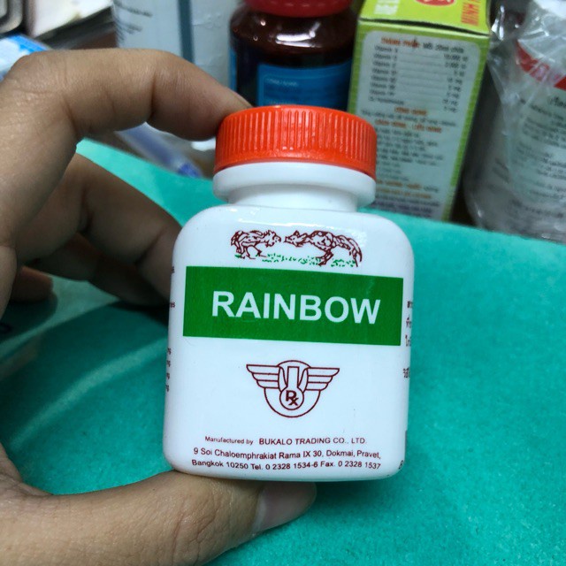 (GIÁ SỈ-GIÁ BÁN BUÔN) 5 HŨ RAINBOW THUỐ C NUÔI GÀ TƠ, TĂNG CƠ, NỞ KHUNG XƯƠNG CHO GÀ ĐÁ MỖI HŨ 100 VIÊN