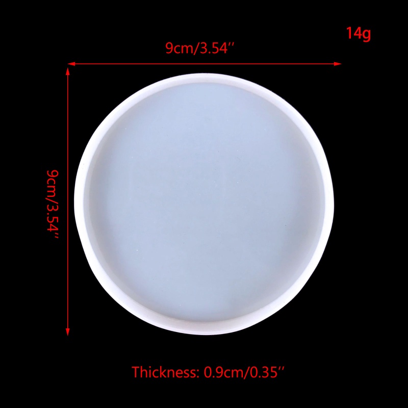 Khuôn Silicone Làm Đế Lót Ly Hình Tròn Bằng Nhựa Resin