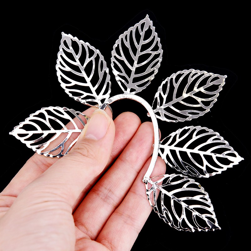 Khuyên Kẹp Vành Tai Hình Chiếc Lá Thời Trang Cho Nữ