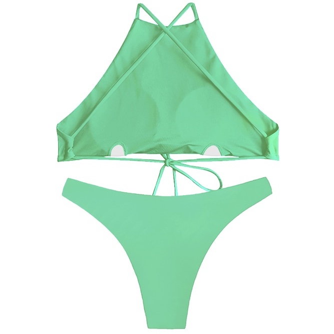 Đồ bơi hai mảnh BOLD BIKINI yếm màu xanh lá
