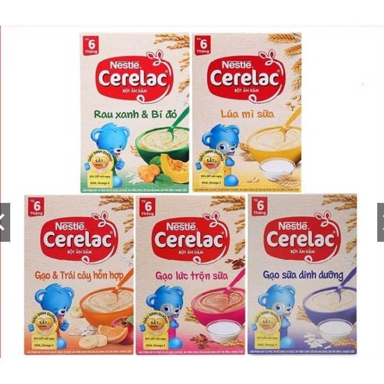 Bột ăn dặm dinh dưỡng Cerela 200g cho bé từ 6m+
