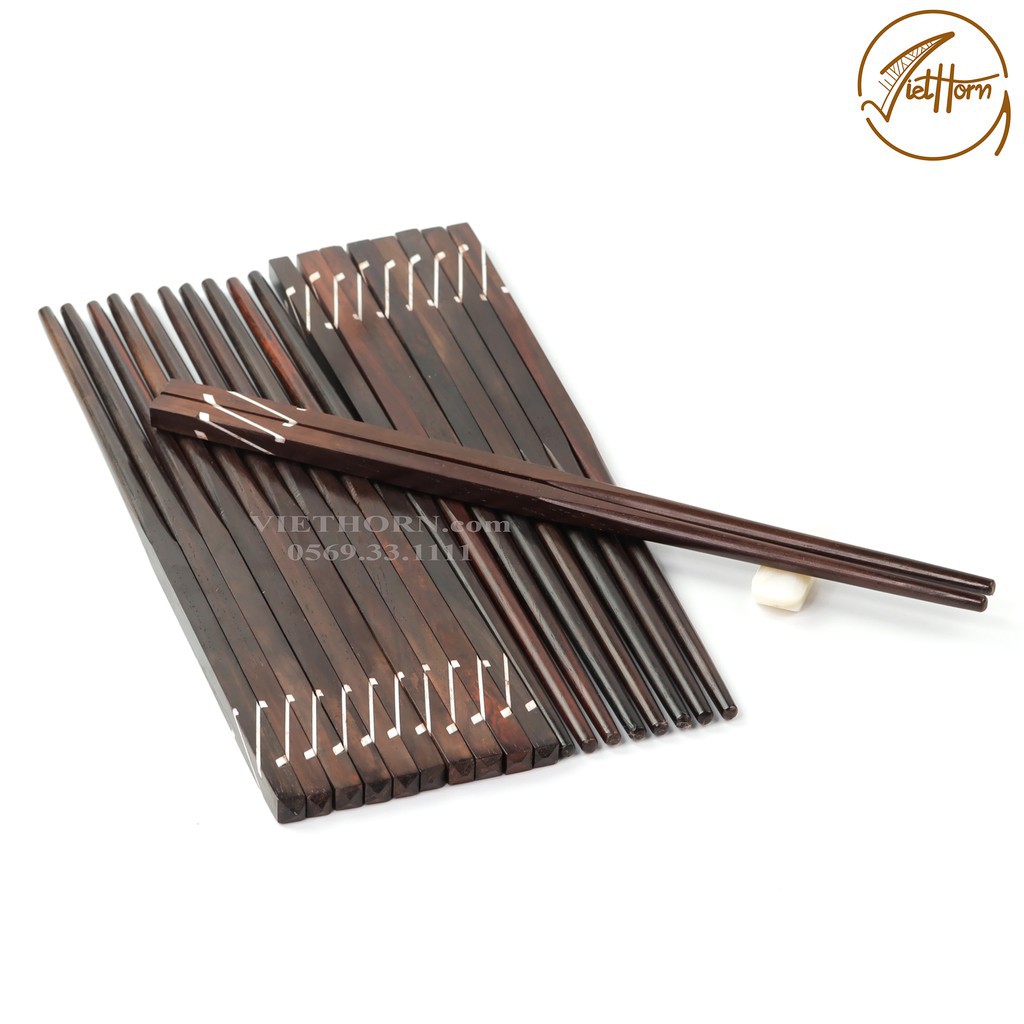 Đũa gỗ trắc tự nhiên/thân đũa vuông hàng xuất khẩu đảm bảo an toàn vệ sinh thực phẩm