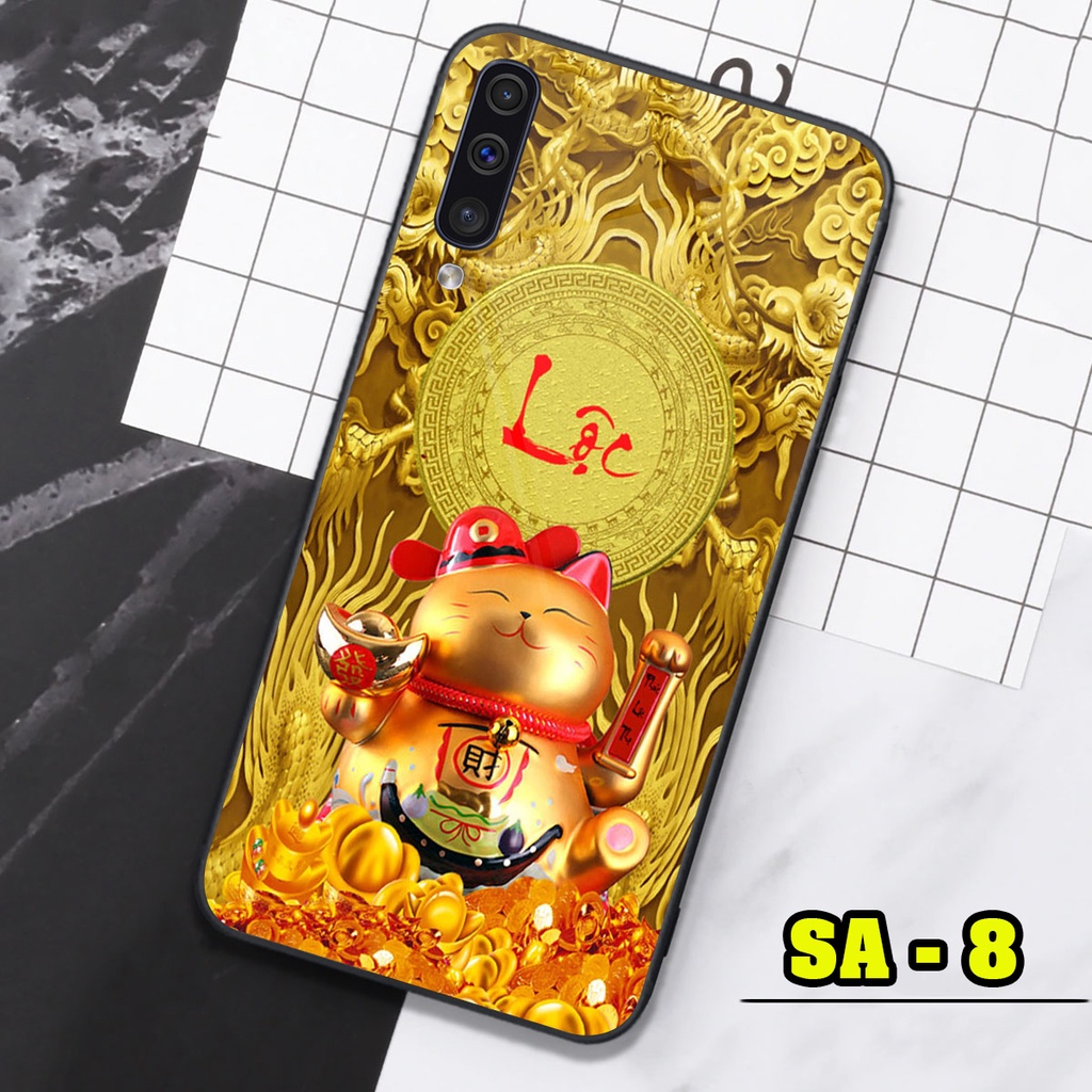 Ốp lưng 12 Con Giáp Tài Lộc cho Samsung A50 - Samsung A50s - Samsung A30s - Samsung A70 trên mặt lưng kính sáng bóng