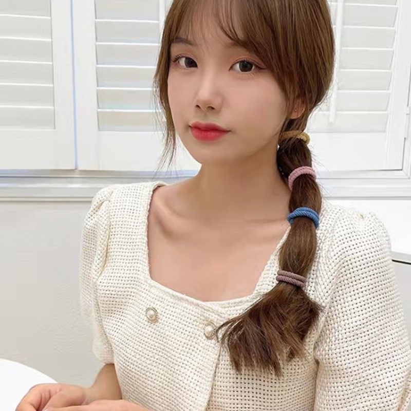 Dây Cột Tóc Co Giãn Nhiều Màu Sắc Phong Cách Mori Nhật Bản Dễ Thương Cho Nữ