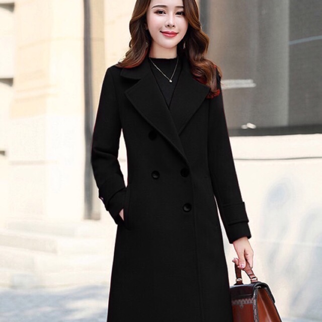 Áo khoác dạ dáng dài cao cấp đủ size 👍