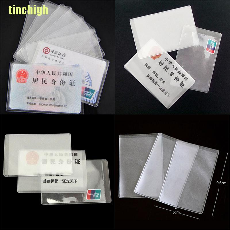 Bộ 10 Thẻ Id Bằng Nhựa Pvc Trong Suốt Tiện Dụng