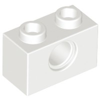Gạch Lego Technic khối 1 x 2 có lỗ tròn / Lego Part 3700: Technic, Brick 1 x 2 with Hole