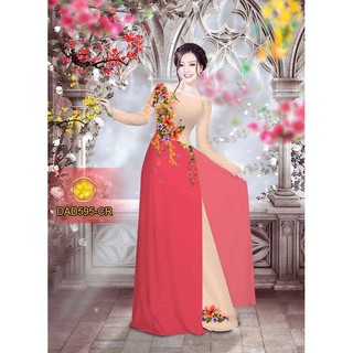 Vải Áo Dài Tằm Ý, Lụa Nhật  DAD595