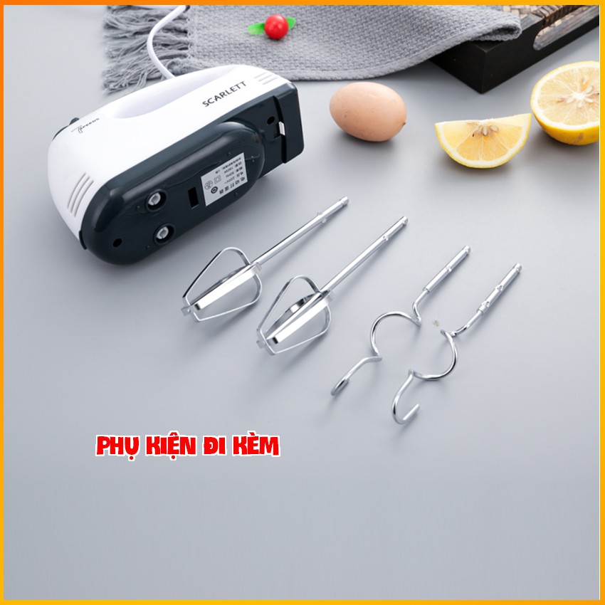 Máy đánh trứng mini cầm tay 7 cấp độ, máy trộn bột - Công suất 180W - BH 90 ngày  - Kaizo Mart