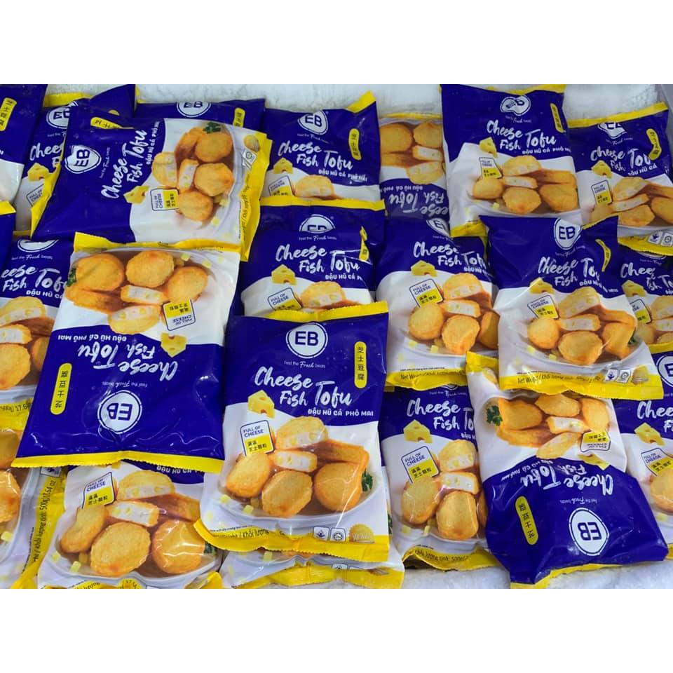 Viên thả lẩu Malaysia, Đậu Hũ Phô Mai EB (gói 500gram) - Ship nhanh HCM