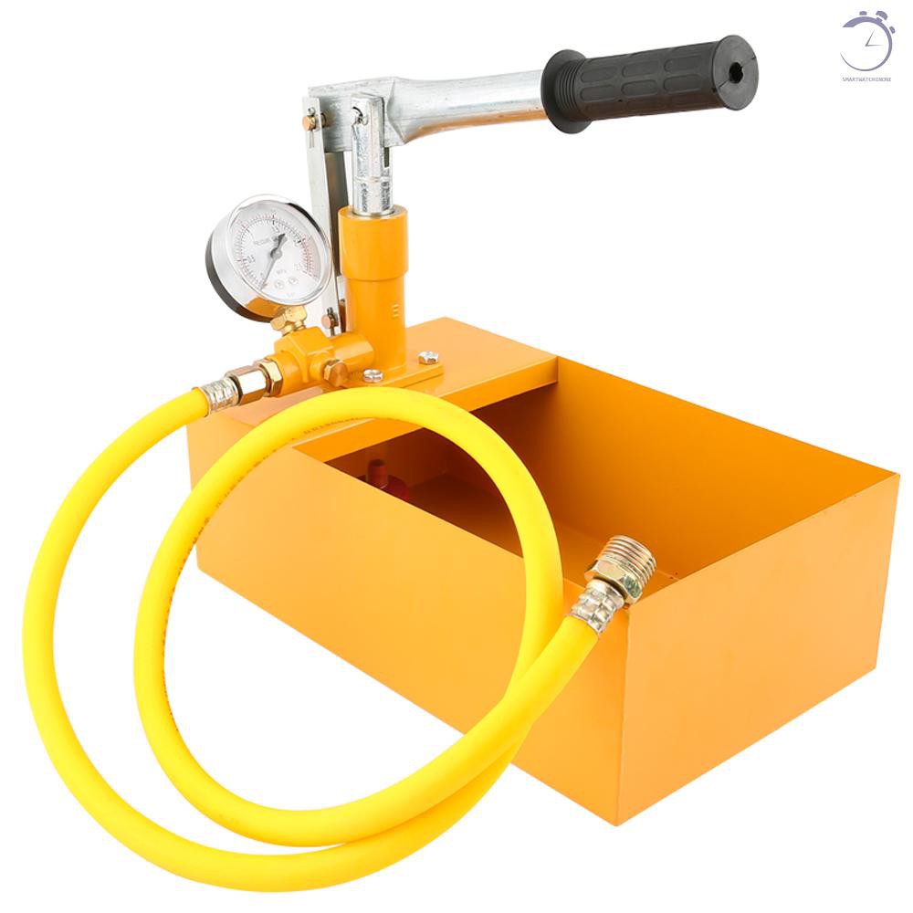 Máy bơm kiểm tra áp suất nước thủ công bằng nhôm 2.5MPa 25kg với ống G1/2&quot;