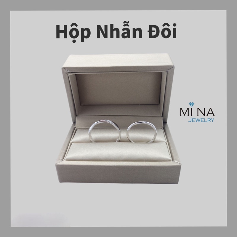 Hộp đựng nhẫn đôi quà tặng trang sức MINA JEWELRY