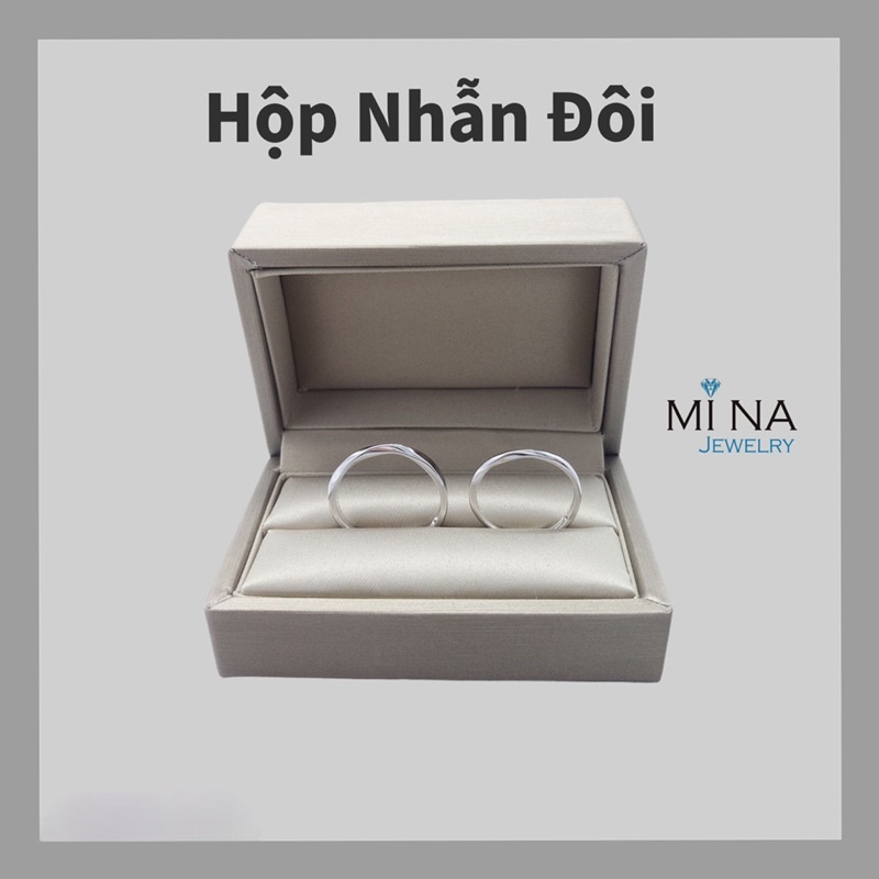 HỘP ĐỰNG NHẪN CƯỚI , NHẪN ĐÔI - HỘP QUÀ TẶNG TRANG SỨC ĐỰNG NHẪN CAO CẤP 055